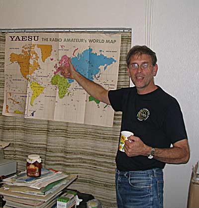 Steve, G4ZUL & the World map