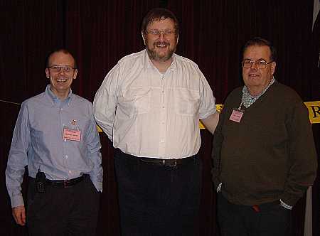 Trevor, M5AKA; Rob and Carl, G3PEM Vice Chairman.