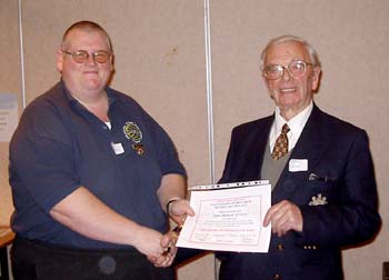 Jim Beatwell with his CARS Award