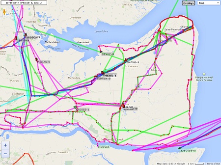 Showing how APRS (positioning) keeps track of everyone