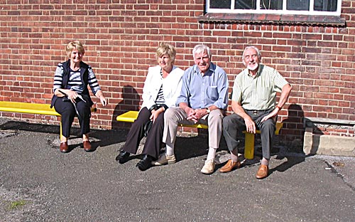 Visitors from New Street sunning themselves