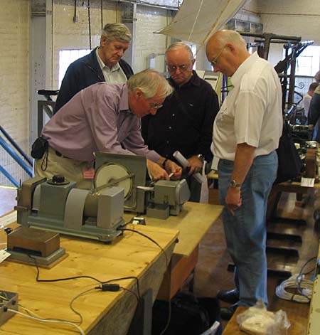 Henlow party looking at the Morse demo