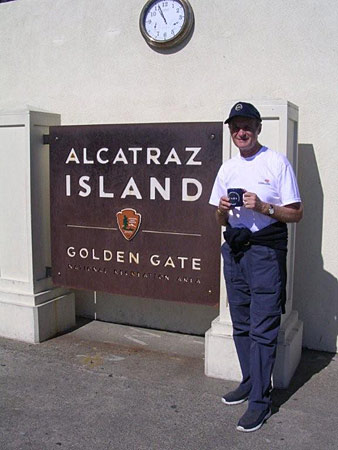 Martyn Medcalfd in Alcatraz, USA